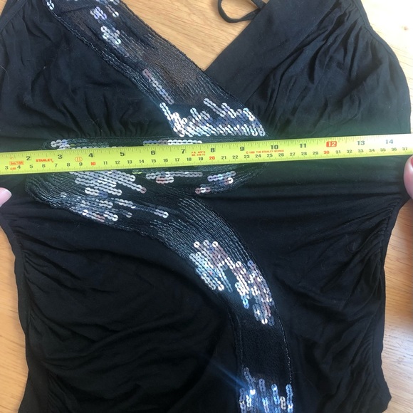 Black lace and sequin top - Picture 6 of 6